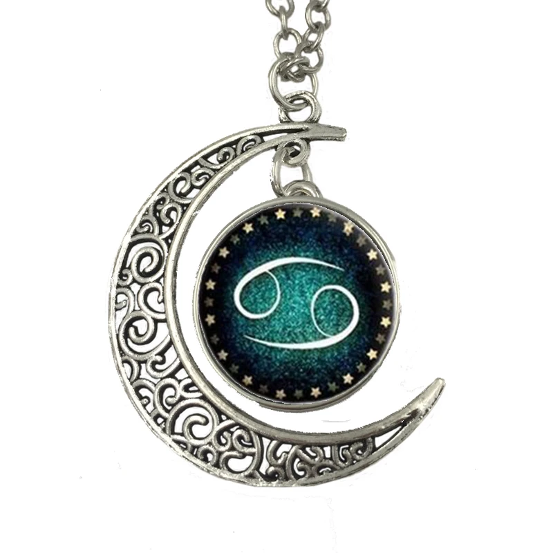 Дропшиппинг 12 Созвездие оснастки ожерелье цепочка луна для женщин мужчин