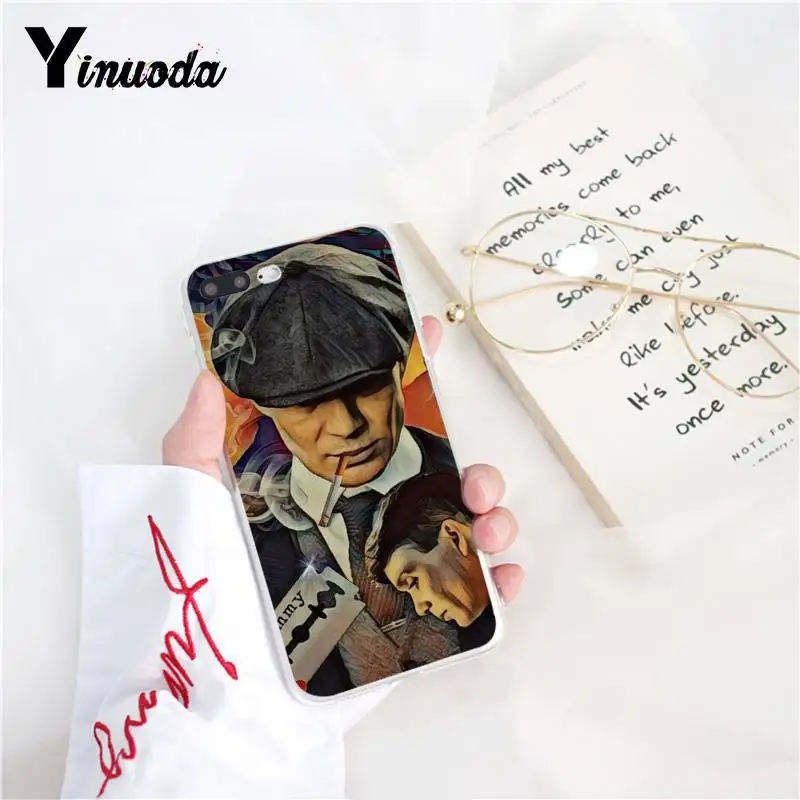 Yinuoda острые козырьки Coque PEAKY blinds шаблон мягкий чехол для телефона для iPhone 8 7 6 6S Plus X XS MAX 5 5S SE XR 11 11pro 11promax