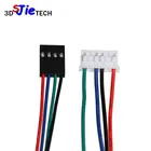 Кабель шагового двигателя NEMA 17 4-ходовой с разъемом 1000 мм2000 мм для Reprap Prusa i3, пандусы для 3D-принтера, запчасти для самостоятельной сборки