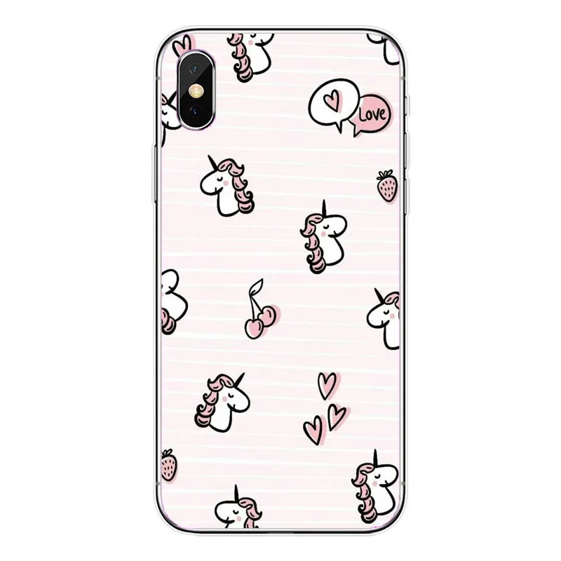 Cute Unicorn Hippo Rainbow Horse Pattern Soft Silicon Case Cover For iPhone XS MAX 8 8Plus 7 6 6S 5S SE XR Capinha Coque Capa | Мобильные