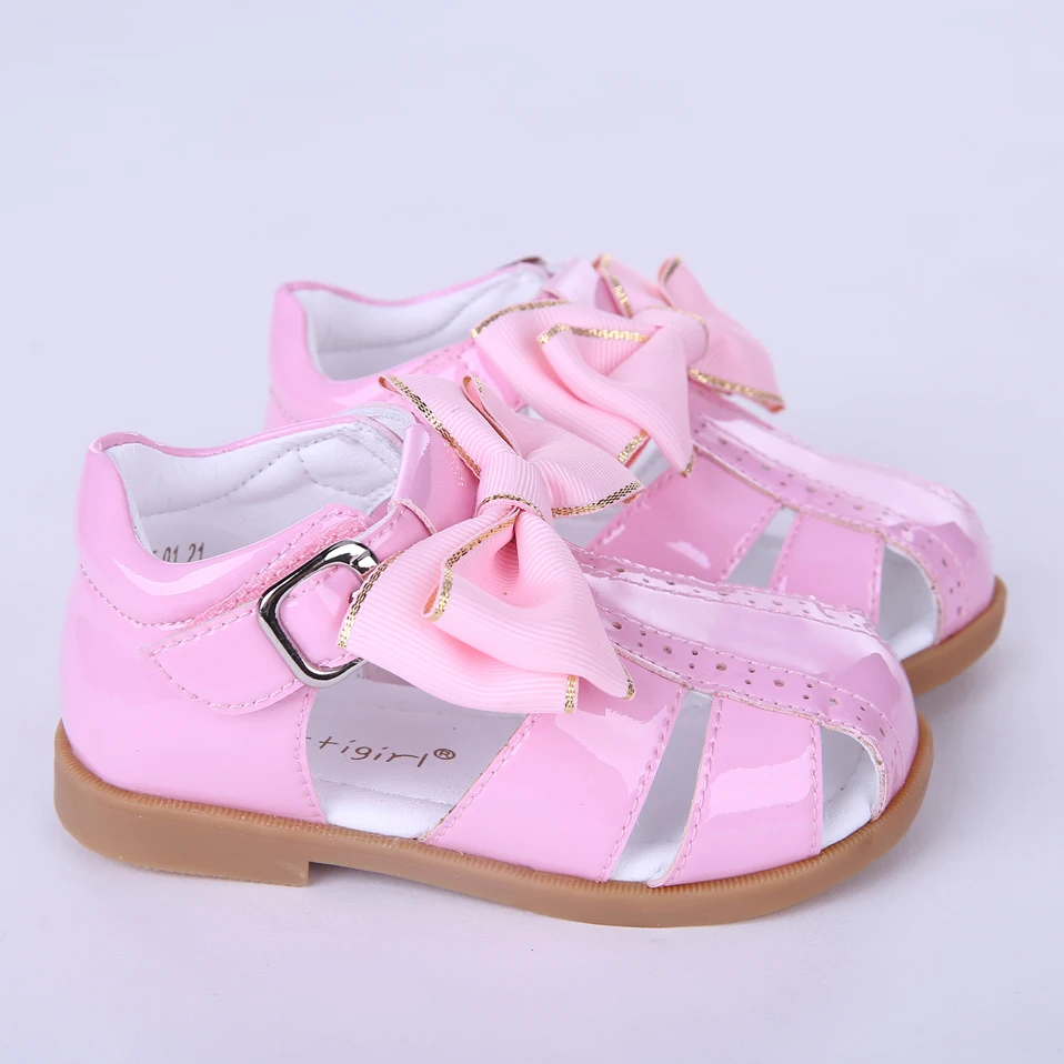 Pettigirl Girls сандалии из микрофибры платье принцессы с бантом Детская обувь на лето