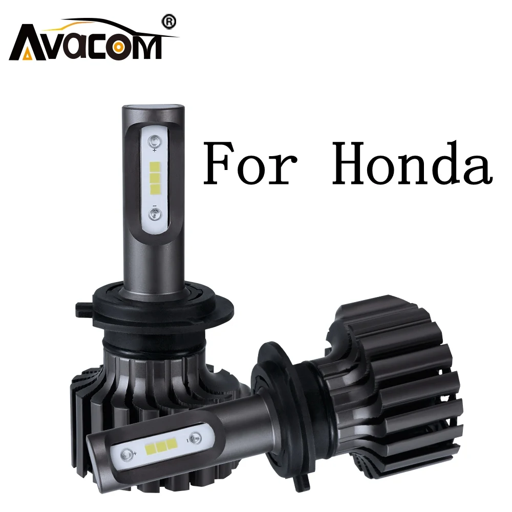 2 шт. светодиодный головной светильник лампочка для Honda 12V 6500K H4 H7 H11 Автомобильная