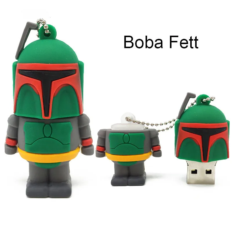 Флеш-накопитель USB 128 ГБ, полноразмерный флеш-накопитель «Звездные войны», usb 2,0, 4 ГБ, 8 ГБ, 16 ГБ, 32 ГБ, 64 ГБ, карта памяти робота, флешка, подарок