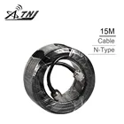 Коаксиальный кабель с низкой потерей RG6, 15 метров, 50 ом, N, штекер-N, кабель связи, мобильный телефон, усилитель сигнала, ретранслятор