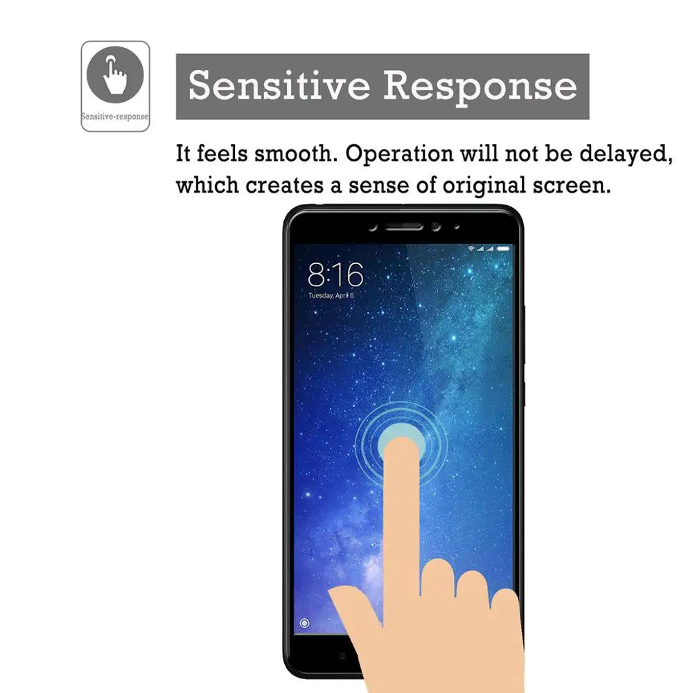 Закаленное стекло 9H с полным покрытием для Xiaomi MAX MAX2 Max3 Explorer Защита экрана 2 3