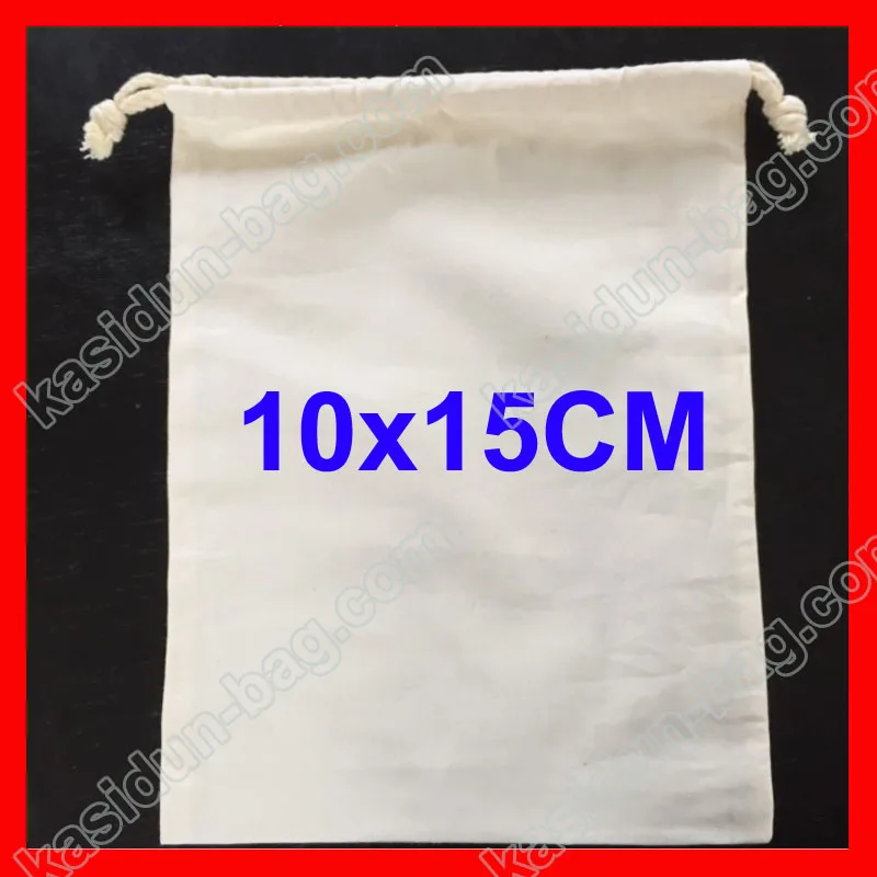 (100pcs/lot) wholesale muslin drawstring gift cotton eco bag with logo