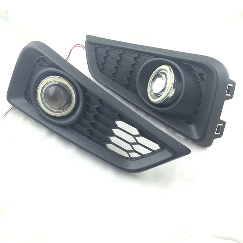 EeMrke для Honda City GM6 / race Ballade COB Angel Eyes DRL Противотуманные фары Дневные ходовые огни с