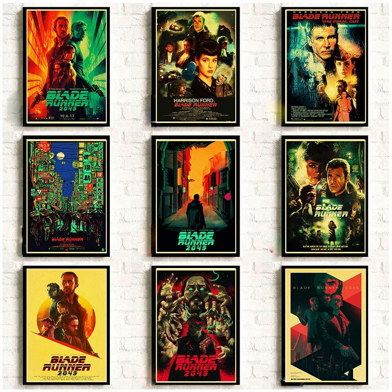 

American Movie Blade Runner 2049 Retro Posters Good Quality Kraft Paper Printed Wall Posters Art Painting Home Room Decor