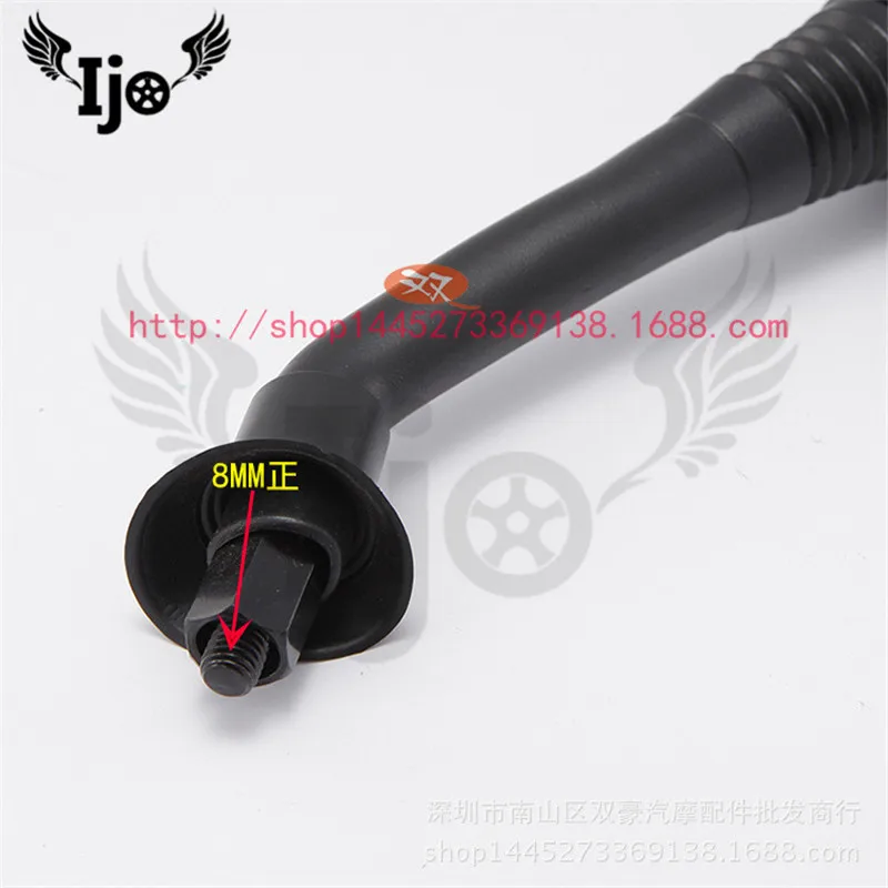 

black plastic motorcycle mirror for kawasaki honda suzuki yamaha Ducati KTM pit bike rearview mirror unviersal moto accessories