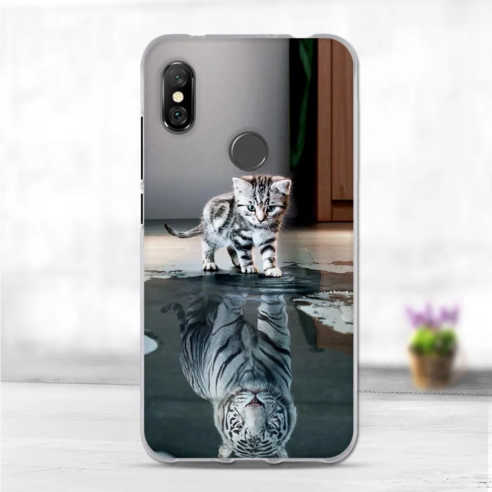 Чехол для Xiaomi Redmi Note 6 чехлы Pro силиконовый мягкий чехол животных из ТПУ pro |