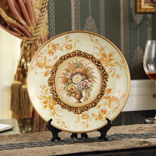 Декоративная керамическая тарелка для украшения Европейский Декор дома