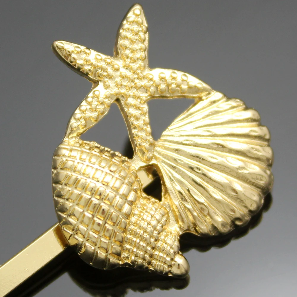 Гребешок Морская звезда раковины Updo пляж заколка для волос платье ювелирные