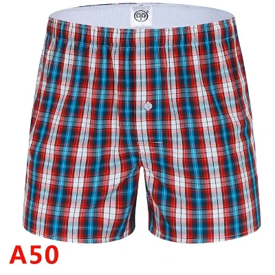 A50 Мужское нижнее белье, хлопок, Cuecas, боксеры, Masculina, Cuecas, мужское нижнее белье, s, боксерские трусы размера плюс M-XXXL - Цвет: A50
