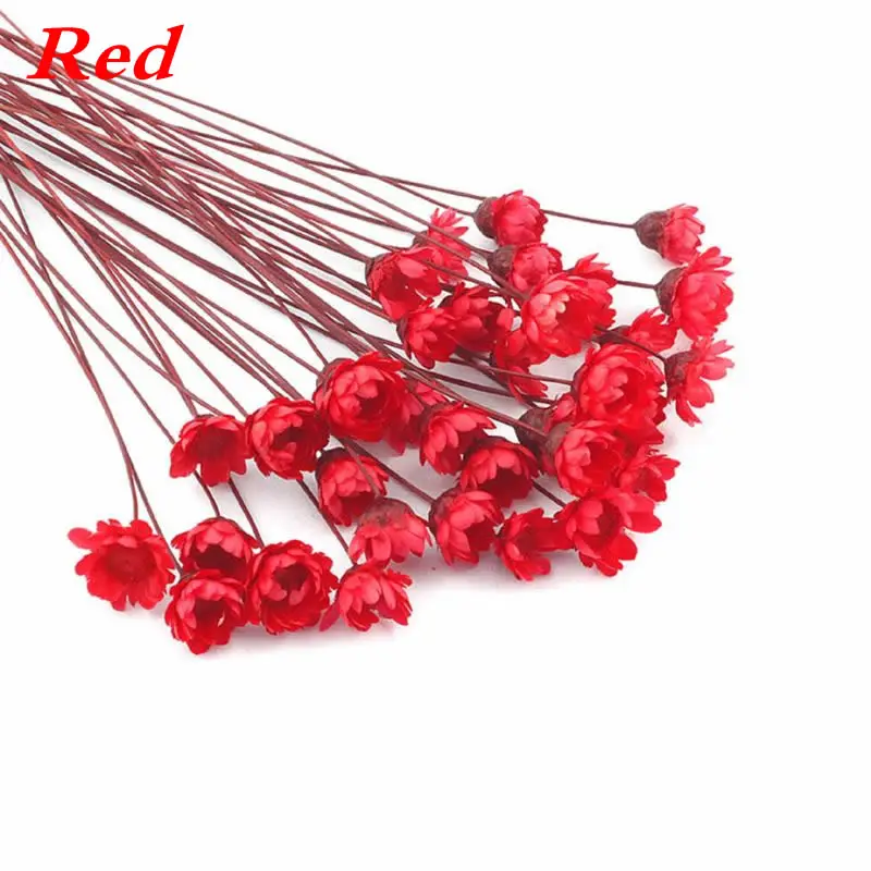 Red 12 шт. наполнитель цветок сухие цветы ручной работы кристалл эпоксидная форма УФ клей мини Маргаритка сушеный цветок браслет кольцо Руководство DIY Изготовление - Цвет: Red