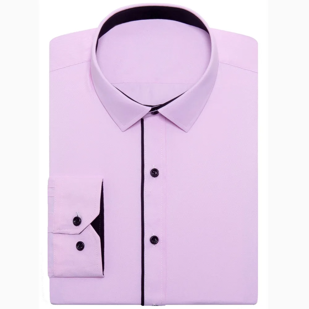 Мужская хлопковая рубашка с длинным рукавом однотонная|dress shirt men|dress shirtdress fashion |