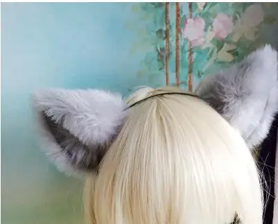 Пара модных игривых костюмов аниме Длинные заколки для волос с кошачьими лисьими