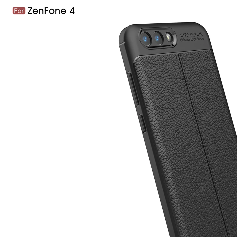 Силиконовый чехол с полосками личи для Asus Zenfone 4 ZE554KL рисунком из кожи ТПУ ze554kl etui tok