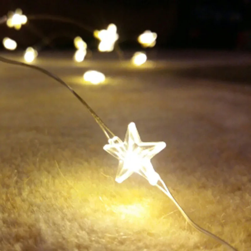 Питание от аккумулятора 3 м 30 LED звезда гирлянда сказочные огни рождественские