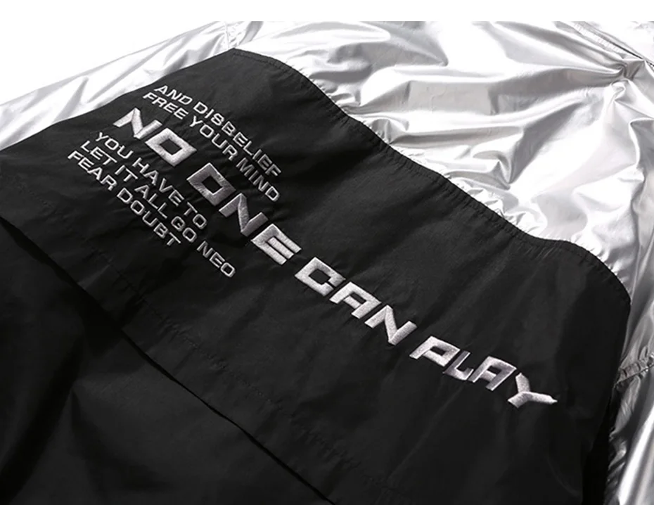 Aelfric Eden Мужская парка с вышивкой в стиле Харадзюку зимняя куртка в стиле хип-хоп с цветными блоками винтажная уличная верхняя одежда KJ142
