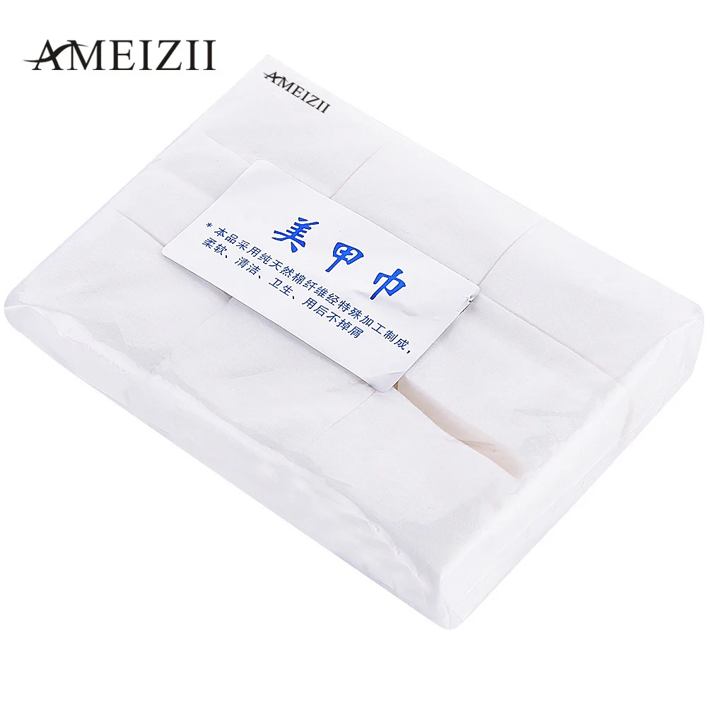 Ameizii 900 pc гель для снятия лака ногтей салфетки маникюр без ворса 100% хлопок
