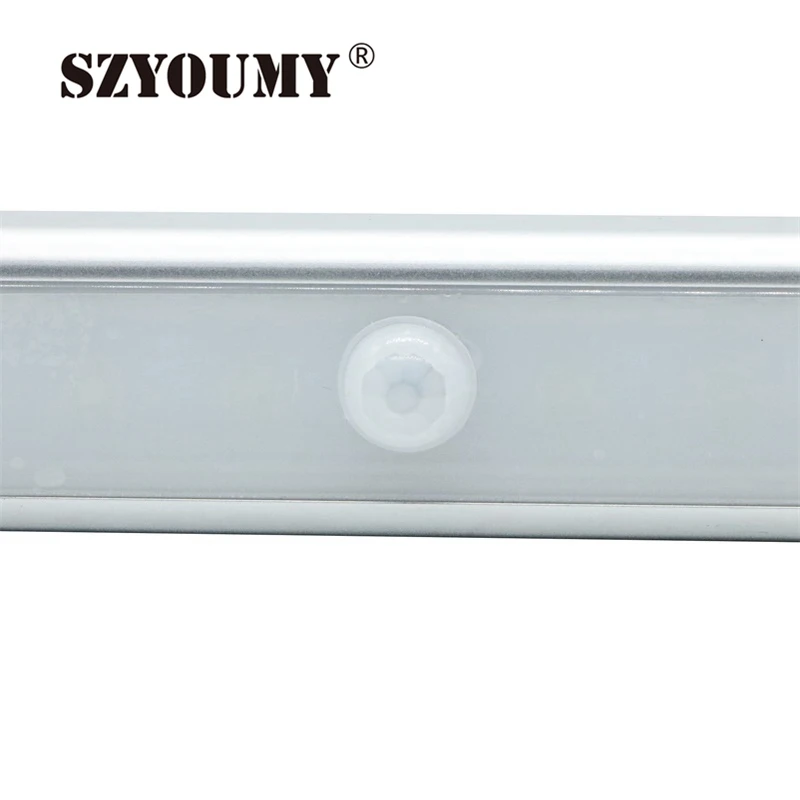 SZYOUMY 30 шт перезаряжаемая 10LED USB лампа для шкафа портативный PIR датчик движения