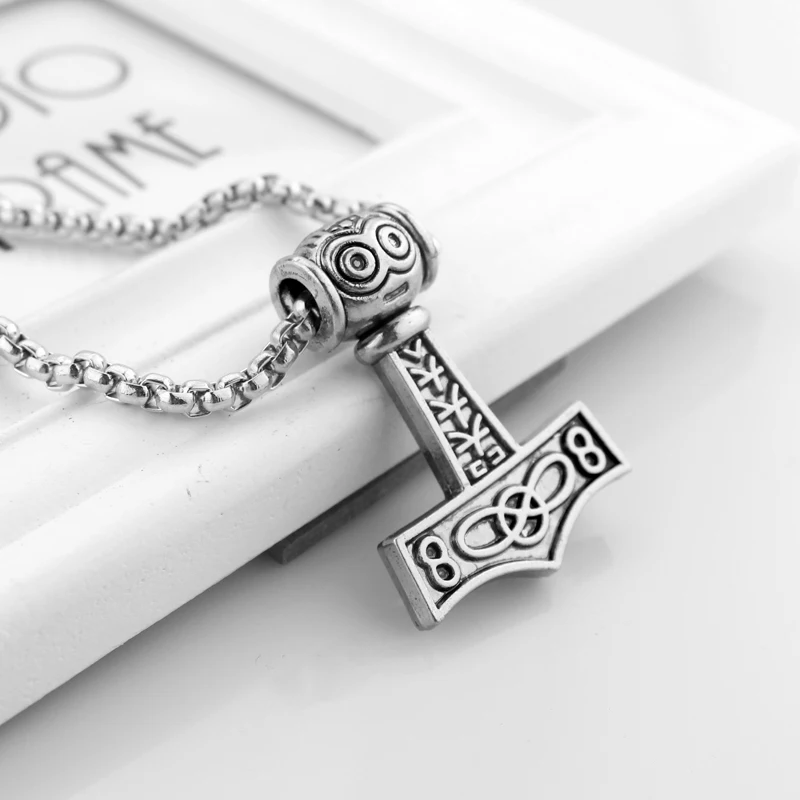 Feimeng ювелирное изделие огромный молоток Тора ожерелье Мьёльнир норсе амулет Викинга скандинавский кулон