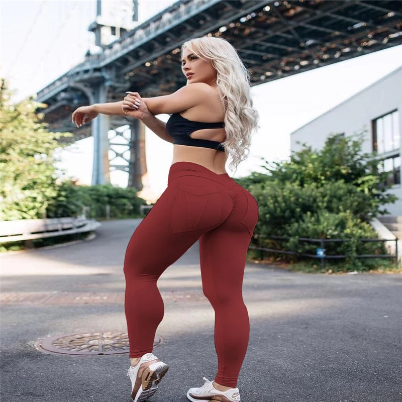 

2018 New High Waist Slim Fitness Leggings Women Gray pink stitching Workout Legging Sporting Adventure Time Fashion Leggings New