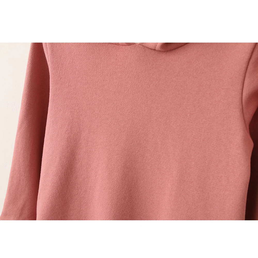 weLaken 2018 New Arrival Girl's Dress Cute Bear Ears Kid's Outwear Autumn Winter Long Sleeve Hooded Cotton Casual Pleated | Детская
