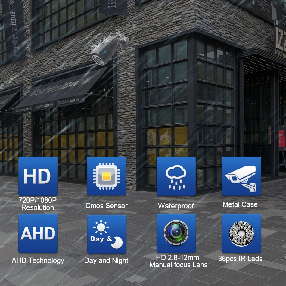 CCTV фокусировка металлическая водонепроницаемая IP66 720P AHD камера 1080P sony IMX322 HD 2,8-12 мм 4X зум ручные линзы контрольная пуля камера