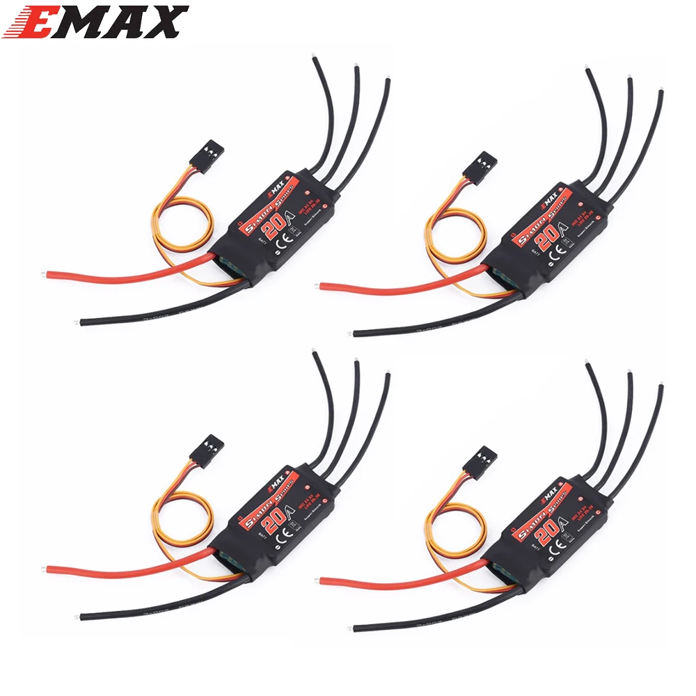4 шт./лот Emax Simonk Series 12A 20A 30A ESC для квадрокоптера QAV250 F450 F500 F550 Радиоуправляемый