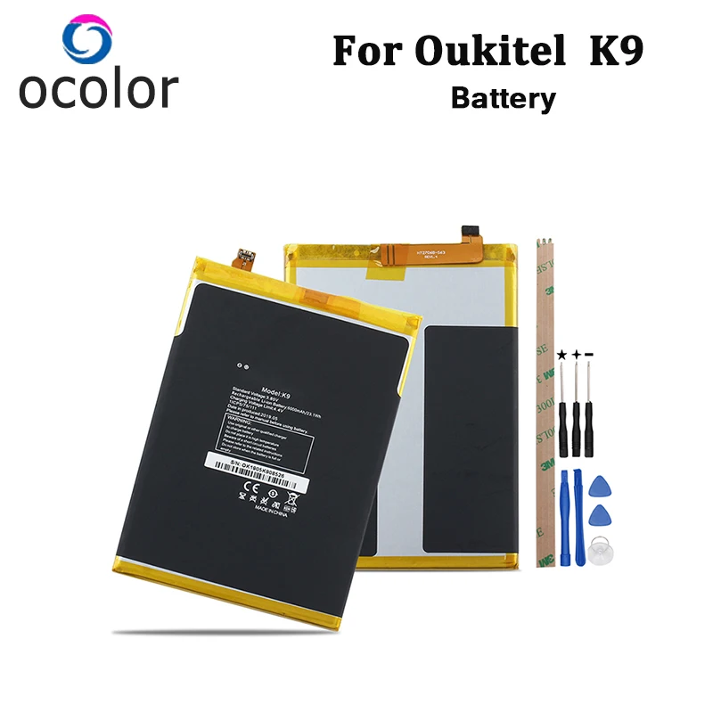 Ocolor для Oukitel K9 Батарея 6000 мАч высокой емкости запасной аксессуар аккумуляторы +