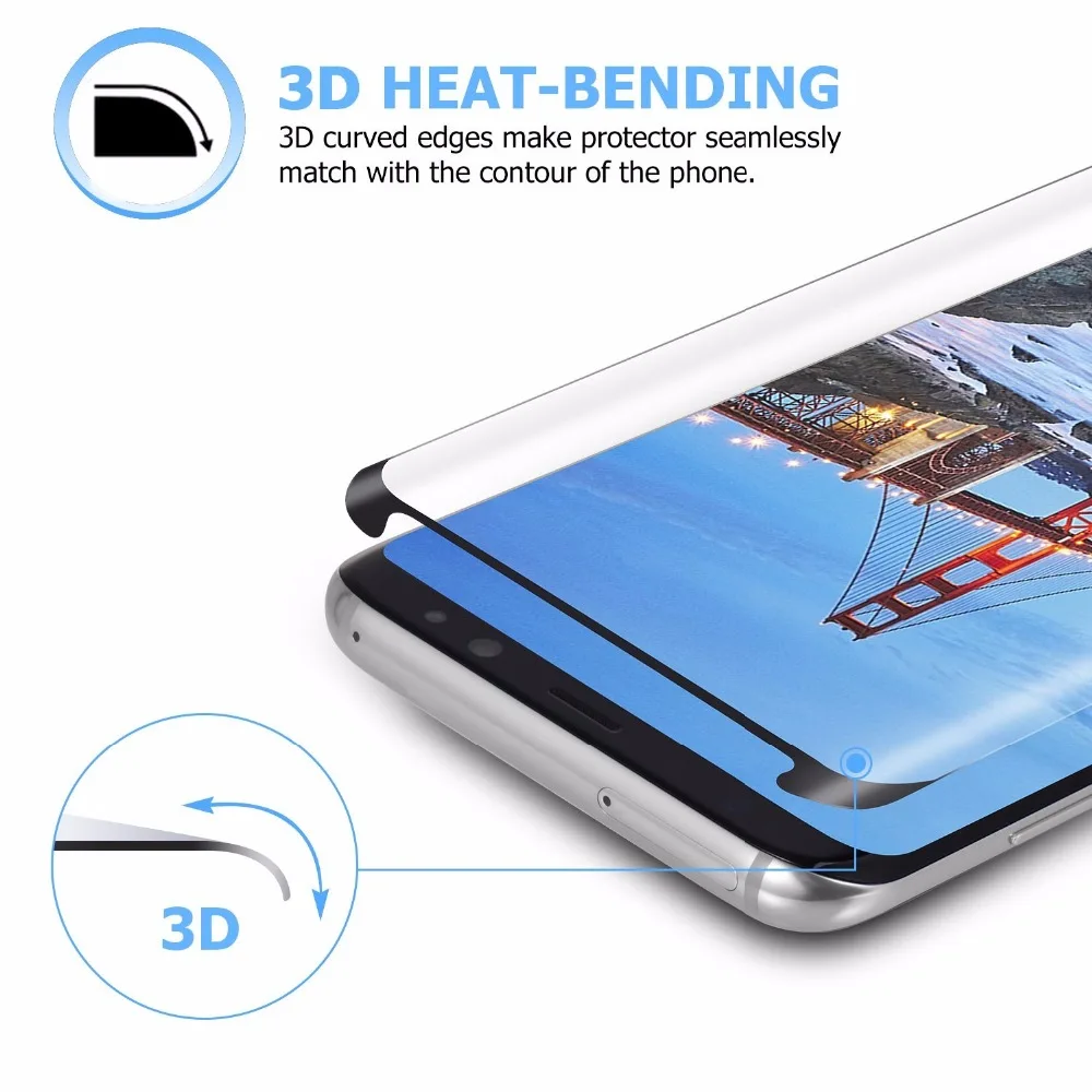 Закаленное стекло Gourde для samsung Galaxy S10 S9 S8 Note 10, Защитное стекло для экрана samsung note 8 9 S9 S8 Plus 9H