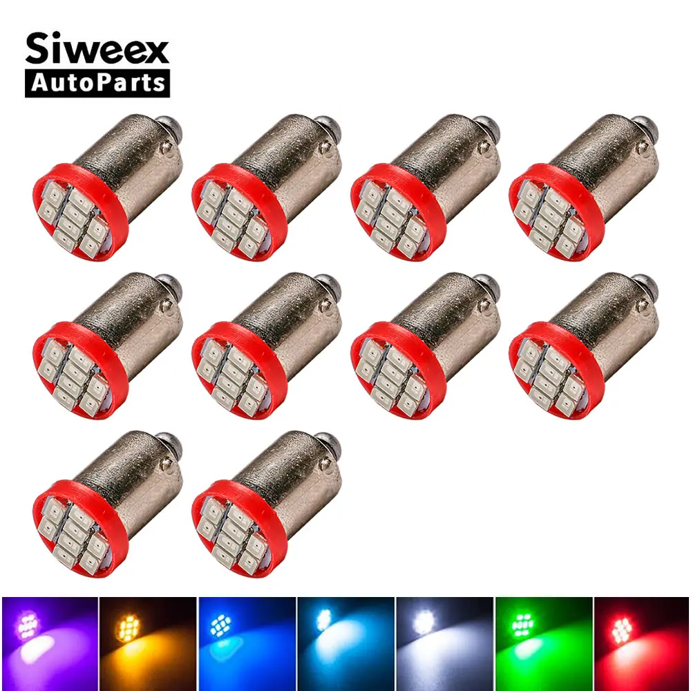 10X BA9S T4W 8SMD 3020 светодиодные лампы 1206 для салона автомобиля источник света