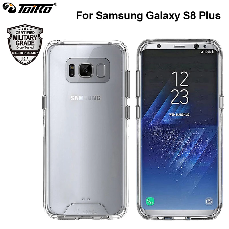 TOIKO Chiron Прозрачный чехол для Samsung Galaxy S8 Plus ударопрочный Прозрачный чехол для телефона Аксессуары Защитный Гибридный чехол из ТПУ