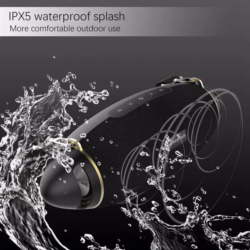 HOPESTAR H20 регби 30 Вт Bluetooth Колонка ПК беспроводной портативный мини