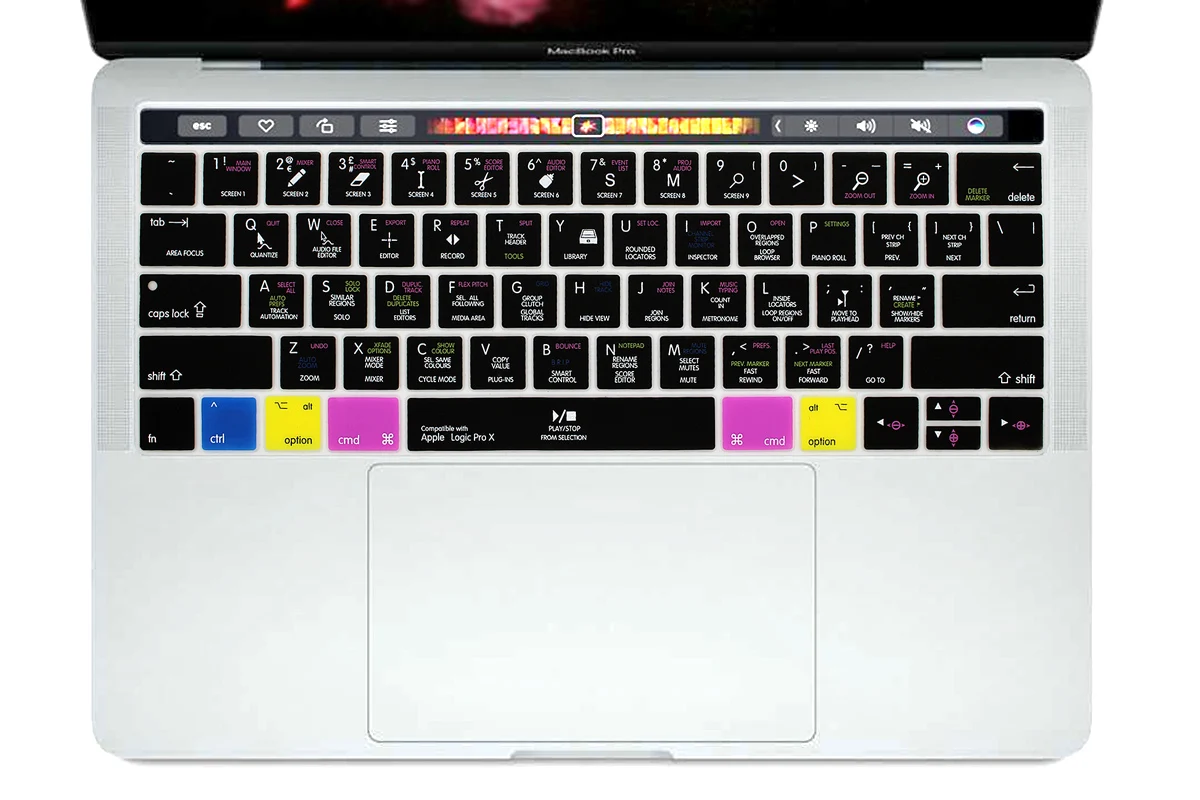 Силиконовый чехол с клавиатурой США для Macbook Pro 13 &quotA1706 и 15&quot A1707 сенсорной