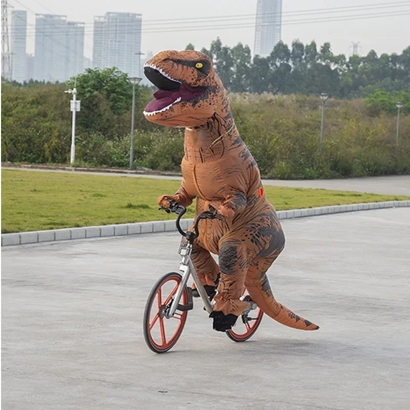 Костюм взрослого динозавра T-REX Jurassic World Park, увеличивающийся, для косплея и нарядной вечеринки.