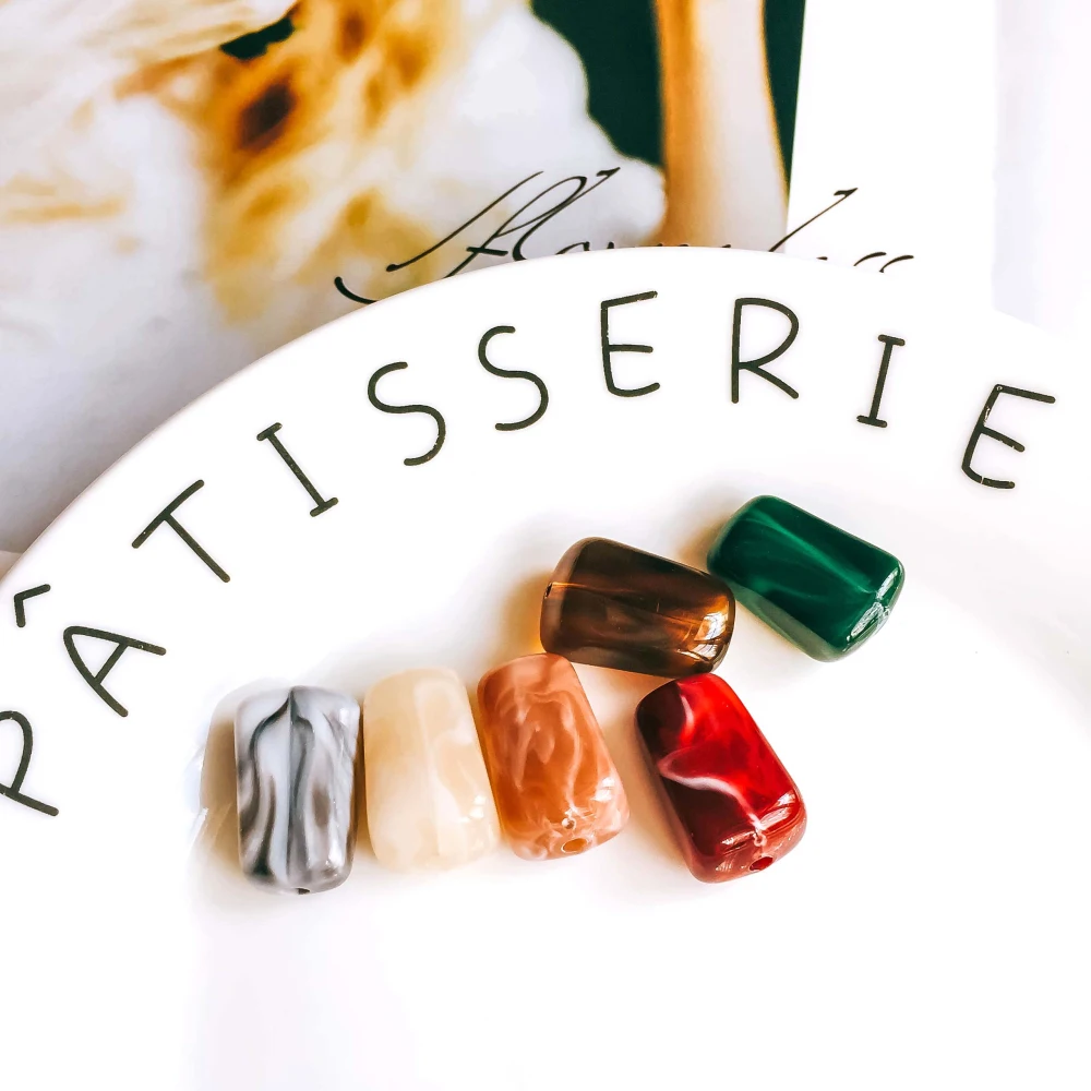 

Acrylic Resin Plastic Irregular Beads Round Pendant Bracelet Earring Accessories Supplies for Jewelry Making Diy Handmade 10pcs