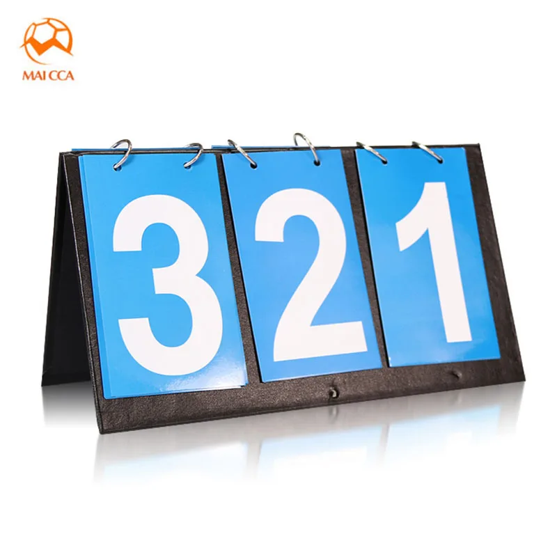 

MAICCA score board 3 digit For Table tennis Football scoreboard Portable Soccer Cloth plastic Sports referee points card