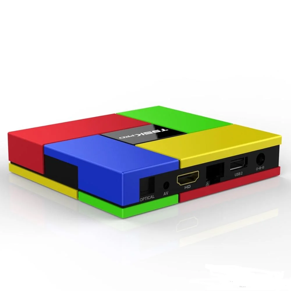 T95k Pro 4 К Android TV BOX S912 Octa Ядро 2 Г + 16 Коди коробка 2.4 и 5.0 Двойной Wi-Fi со СВЕТОДИОДНЫМ