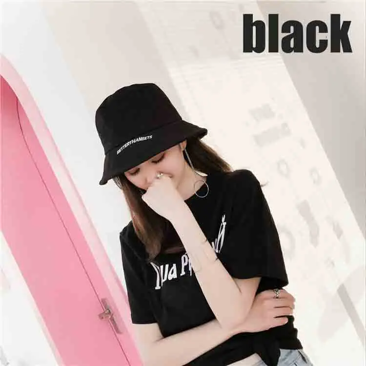 Casual sun Hats Foldable Letter Embroidery cotton bucket hat p162 | Аксессуары для одежды