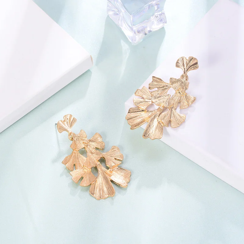 Серьги-подвески в стиле бохо с листьями гинкго билоба для женщин Ретро Новые
