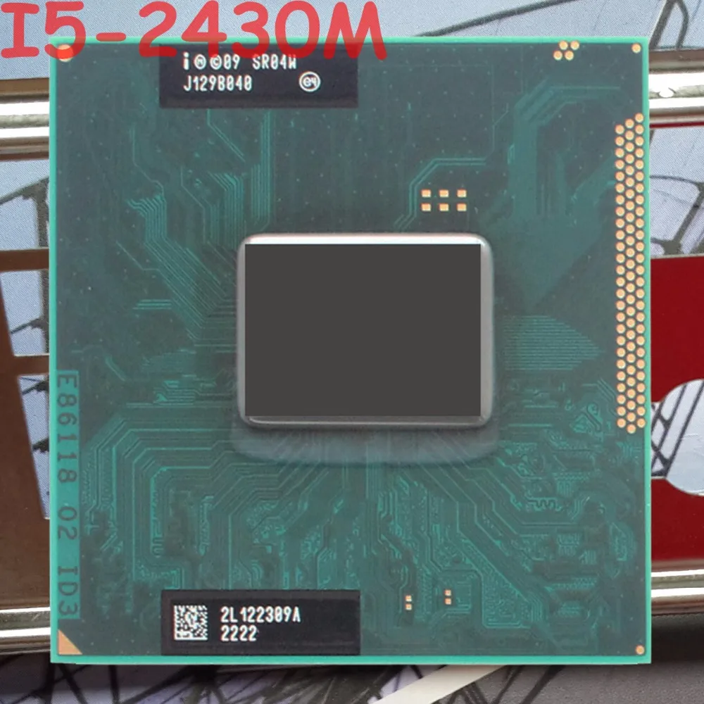 Оригинальный процессор Intel Core i5 для мобильных телефонов, 2,4 ГГц, L3, 3M, двухъядерный, разъем G2/rPGA988B, i5 2430M