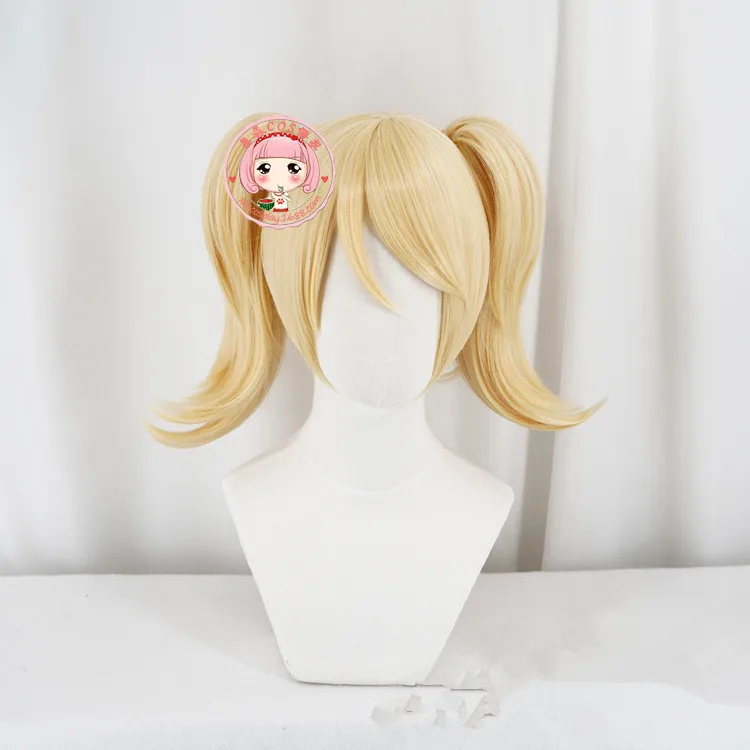 Новый карнавальный костюм из кожи OW Pink Mercy Светлый блонд на заколках с двойными