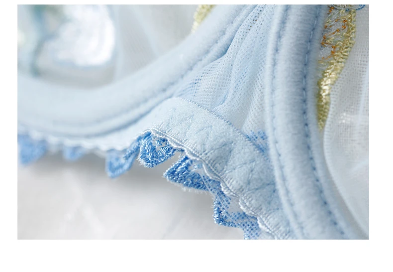 Lilymoda, женское ультратонкое нижнее белье, набор, без подкладки, сексуальный бюстгальтер, короткие наборы, пуш-ап, прозрачный, кружевной, с вышивкой, черный бюстгальтер, трусики