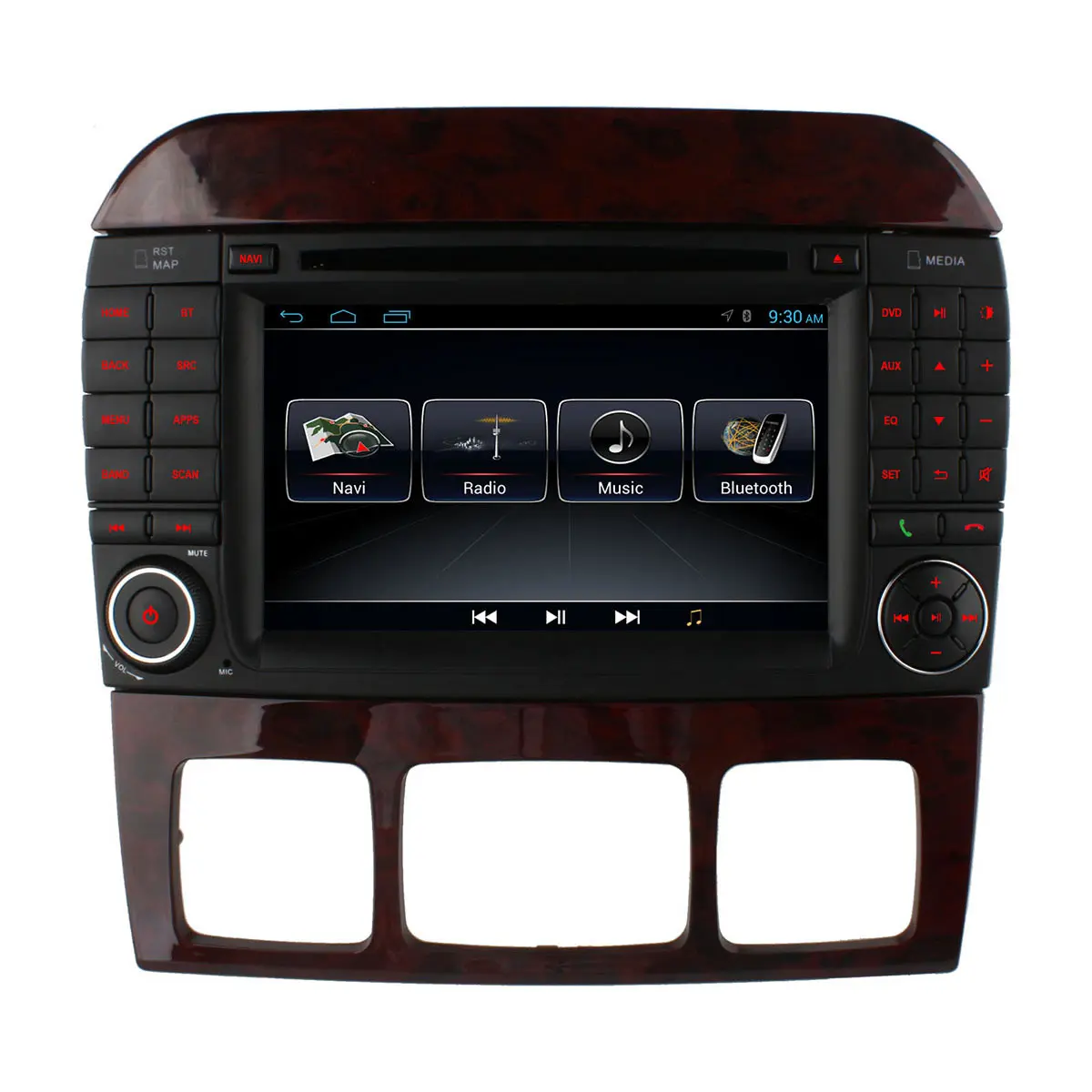 Оригинальный ИНТЕРФЕЙС 1024*600 Quad Core Andorid 4.4 Dvd-плеер Автомобиля Для Mercedes W220