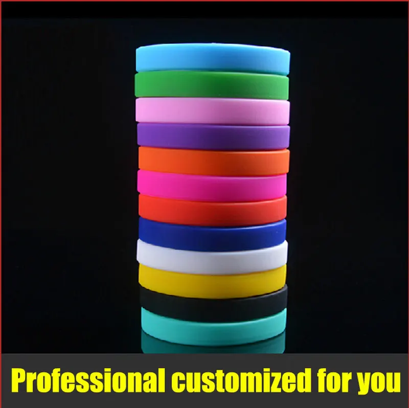 10 шт. силиконовый браслет без логотипа Размеры 200x12 мм|thick bangle|thick silicone braceletsthickness