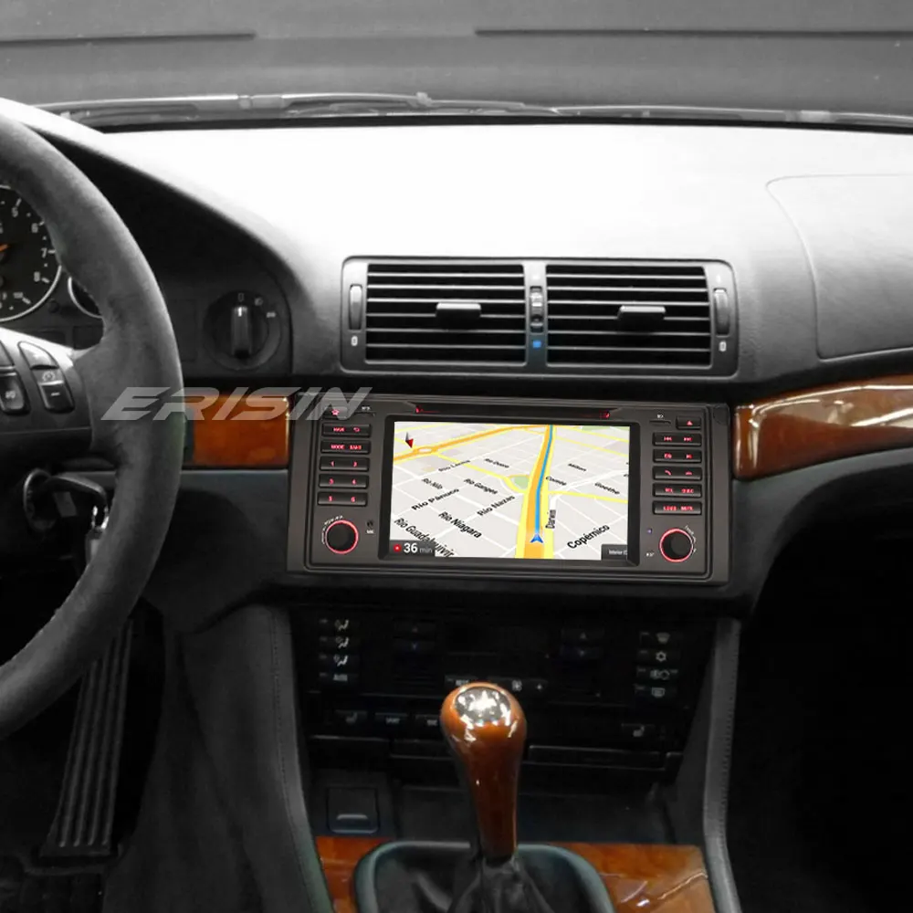 Erisin ES7339B 2 din Android 8 0 Восьмиядерный 4 Гб RAM автомобильный DVD GPS DAB для BMW 5er E39 E53 X5 M5 Радио
