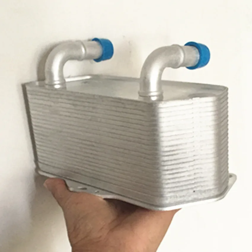 Детали OE No 02E 409 061C Алюминиевый Масляный радиатор двигателя 02E409061C OEM 061 C|oes|audi oil cooler