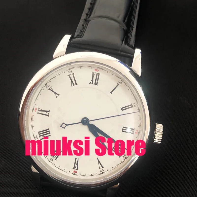 40mm corgeut Automatic white dial blue hands steel case mens Watch | Наручные часы